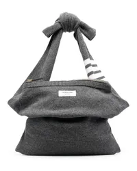 Thom Browne Kuriertasche mit Reißverschluss Grau