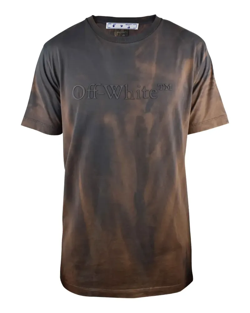 OFF-WHITE T-Shirt mit Logo-Print - Braun Braun