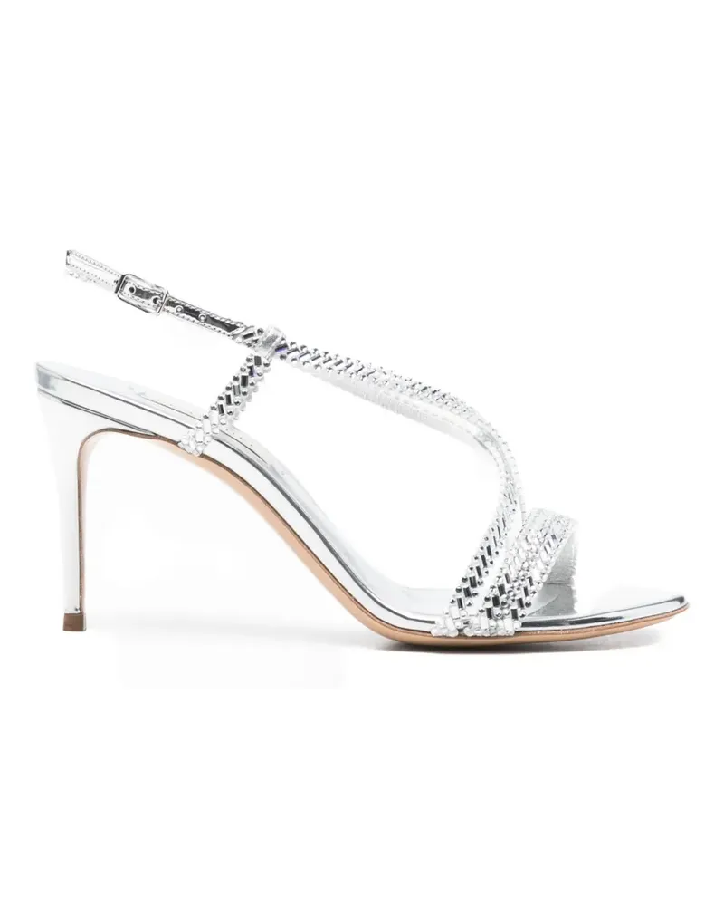 Casadei criss-cross strap sandals - Silber Silber