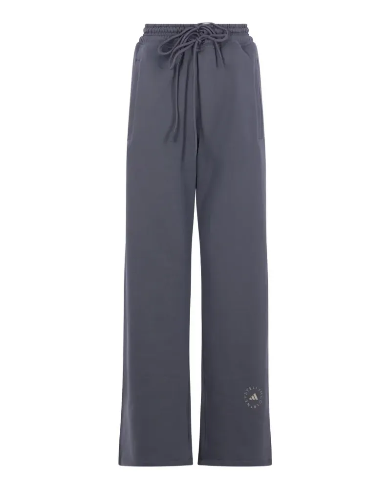 adidas logo-print drawstring-waist track pants - Grau Grau