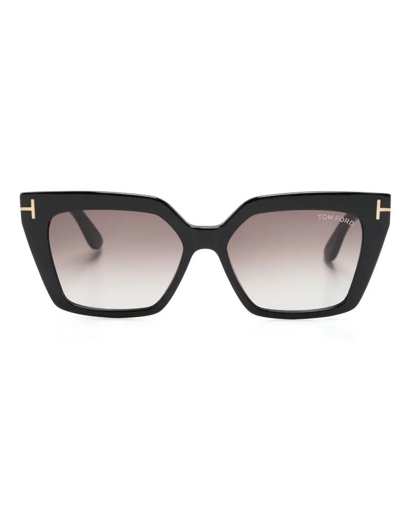 Tom Ford Winona Cat-Eye-Sonnenbrille - Schwarz Schwarz