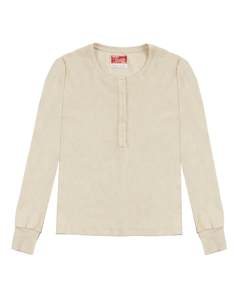 Fortela serafino neckline T-shirt - Nude Nude