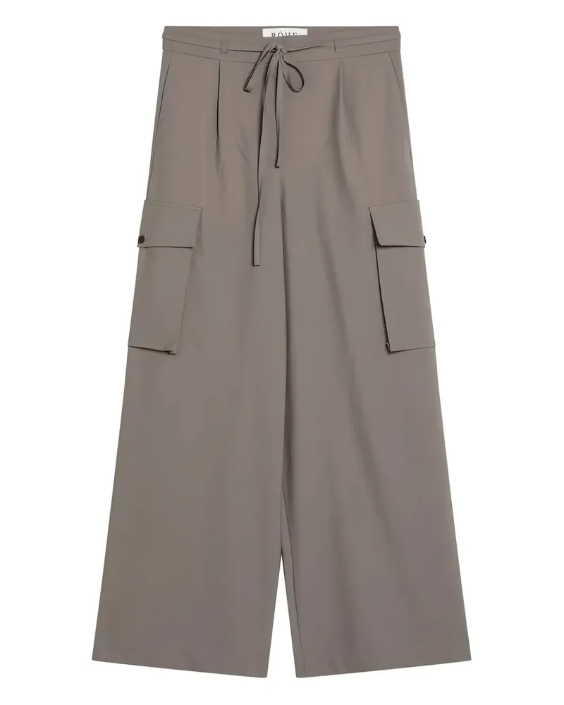 Róhe Hose mit Kordelzug - Grau Grau