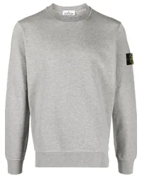 Stone Island Sweatshirt mit Kompass-Patch Grau