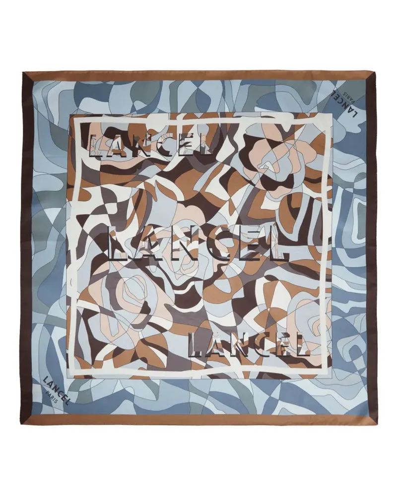 Lancel Square 70 Schal mit Puzzle-Motiv - Grün Grün