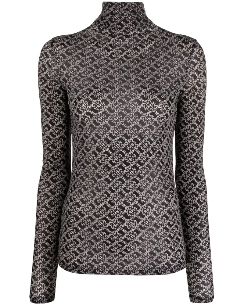 Pinko Oberteil mit Print - Schwarz Schwarz