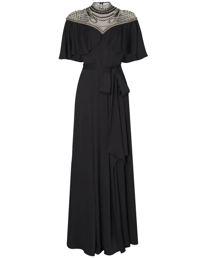 Temperley London Nina Maxikleid - Schwarz Schwarz