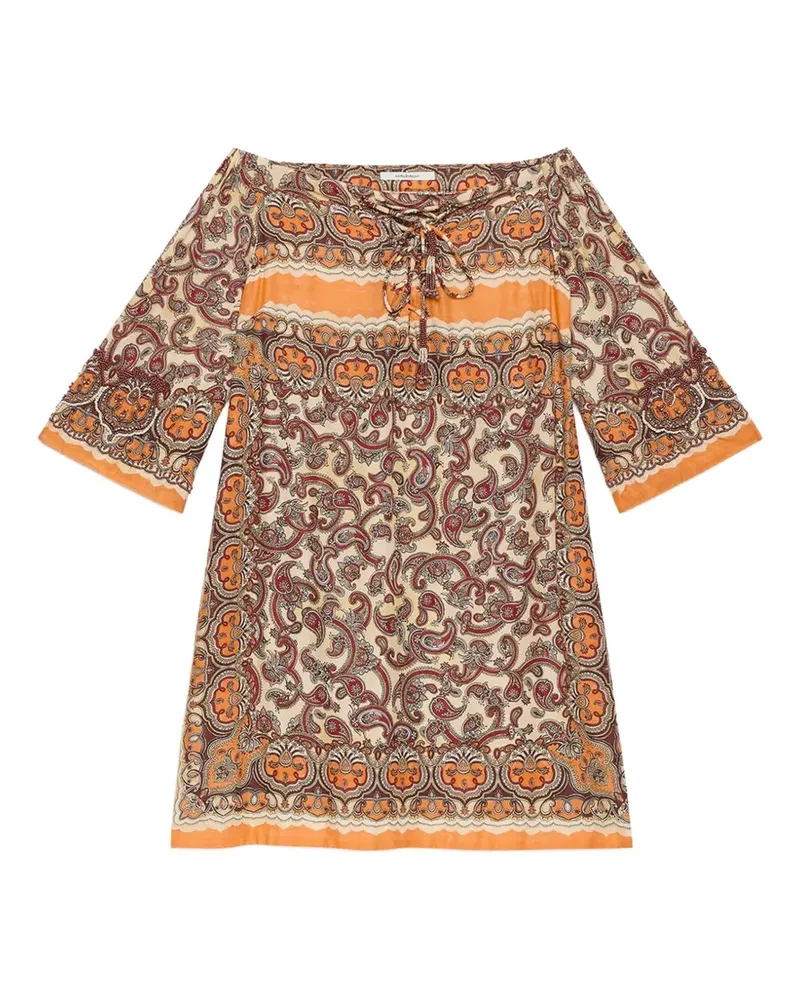 Maliparmi Minikleid mit Paisleymuster - Nude Nude
