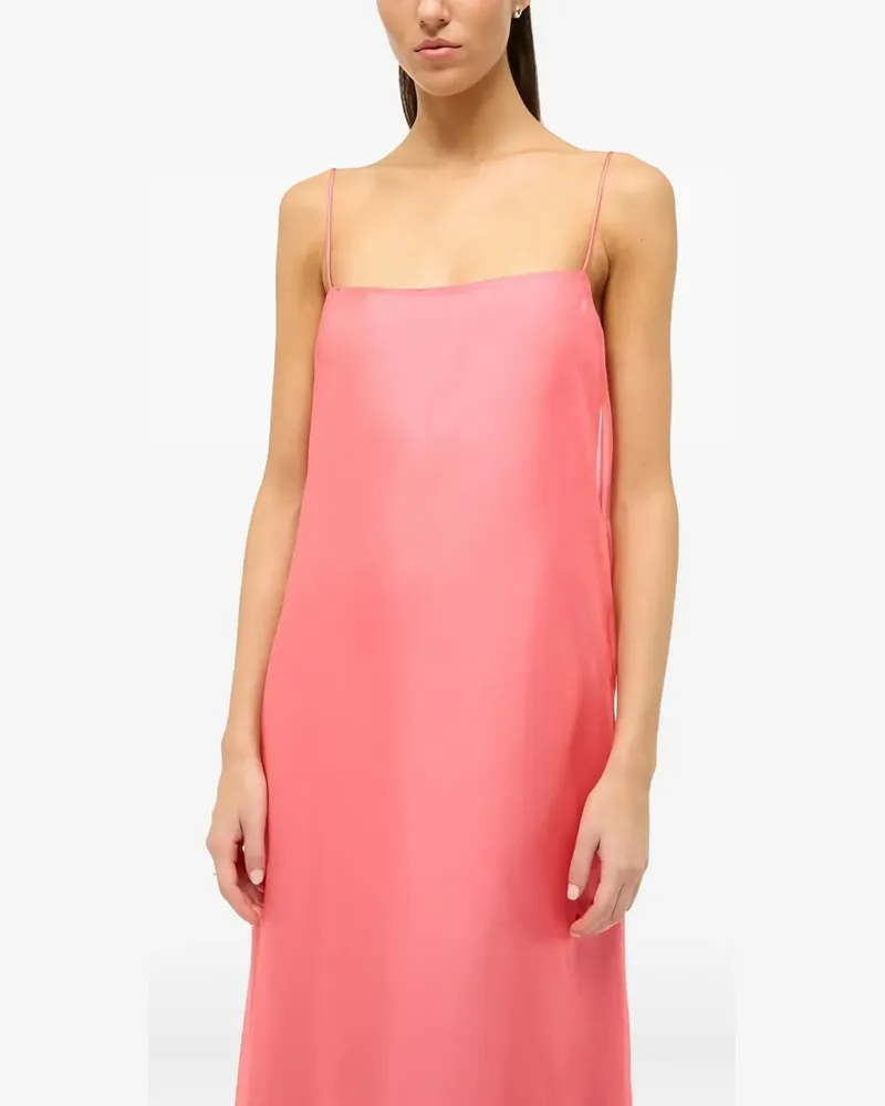 STAUD Delfina Maxikleid - Rosa Rosa