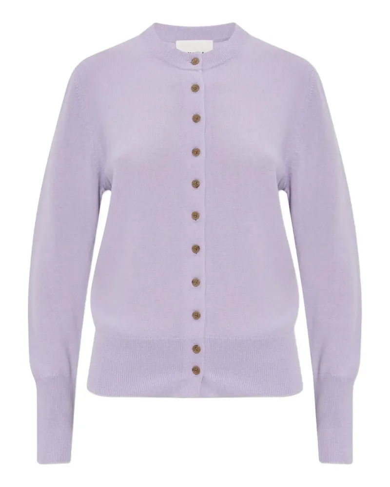 Lisa Yang Cardigan aus Kaschmir mit Knopfmanschetten - Violett Violett