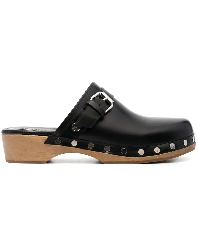 Isabel Marant Clogs mit Nieten - Schwarz Schwarz