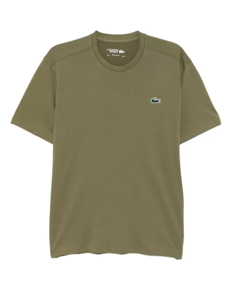 Lacoste T-Shirt mit Logo-Stickerei - Grün Grün
