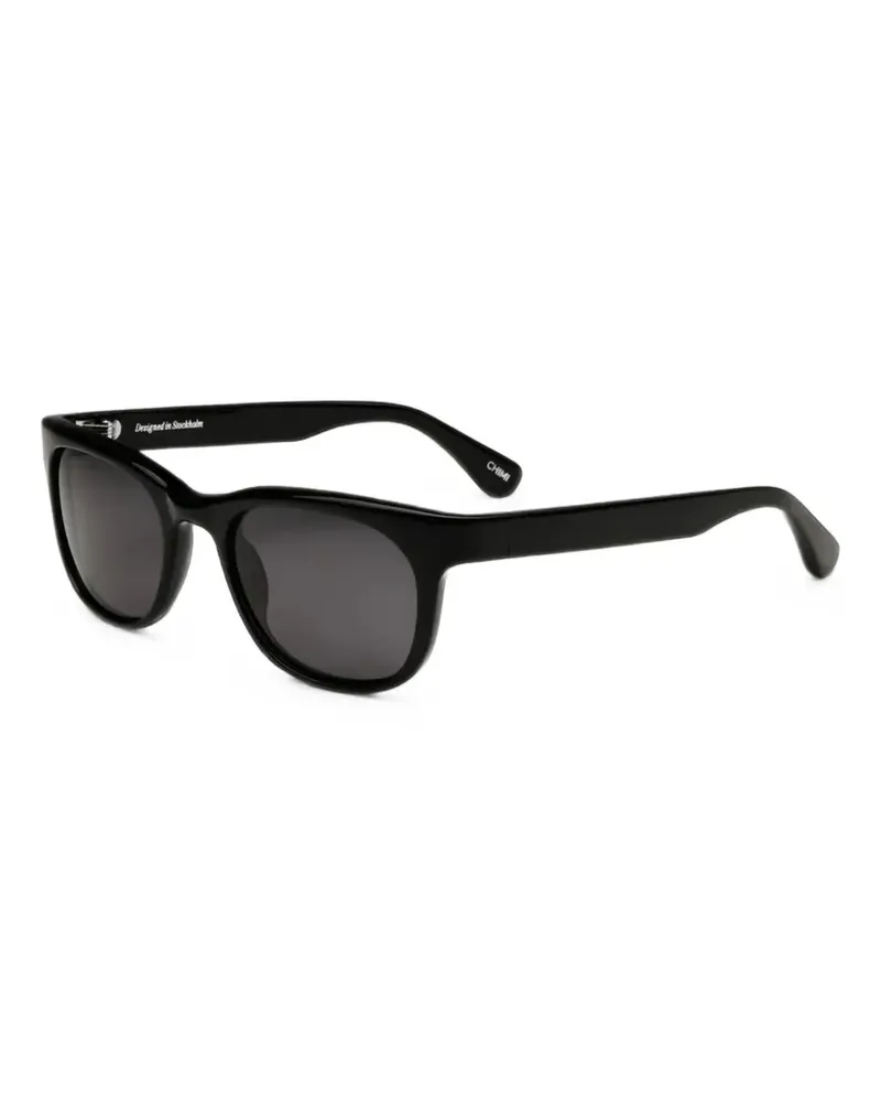 CHIMI Savy Sonnenbrille mit eckigem Gestell - Schwarz Schwarz