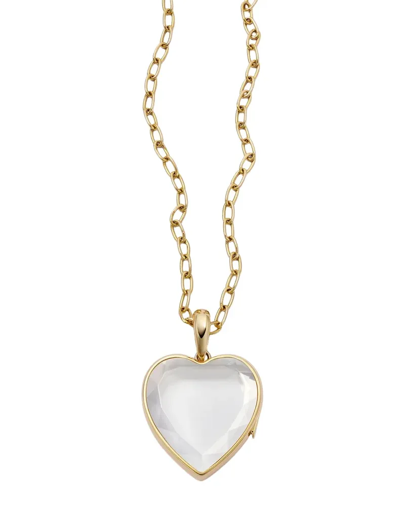 Loquet 18K yellow gold large Heart Locket necklace Gold