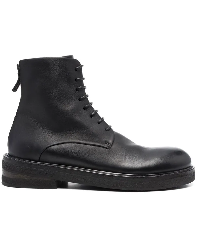 Marsèll Schnürstiefel mit dicker Sohle - Schwarz Schwarz