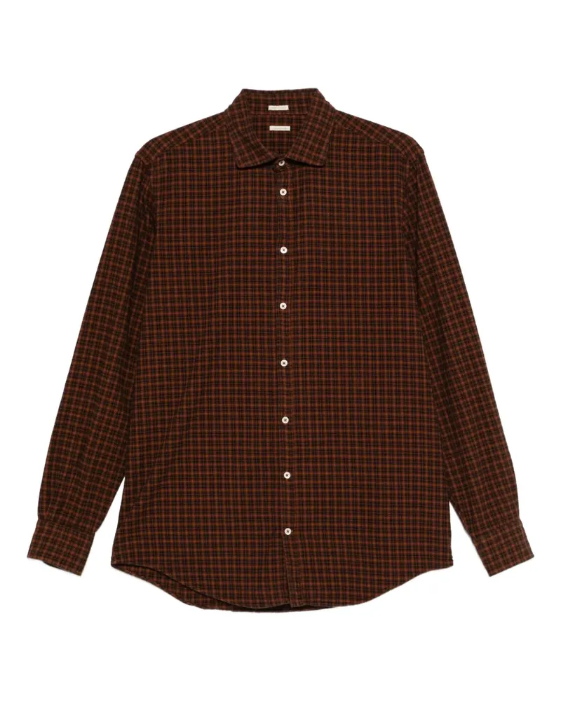 Massimo Alba Canary Hemd - Braun Braun