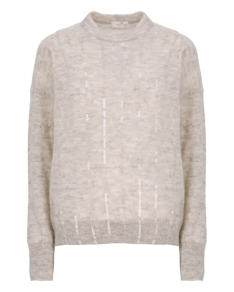 PANICALE Cashmere sequin-embellished sweater - Nude Nude