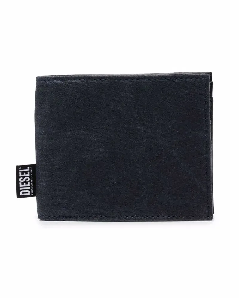 Diesel Portemonnaie mit Logo-Patch - Blau Blau