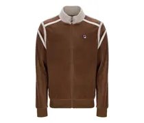 Gabriele Sweatshirt mit Kontrasteinsatz - Braun