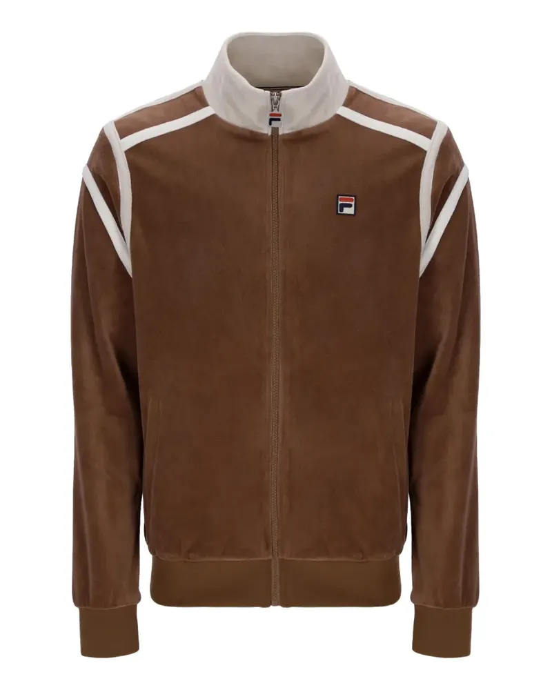 Fila Gabriele Sweatshirt mit Kontrasteinsatz - Braun Braun