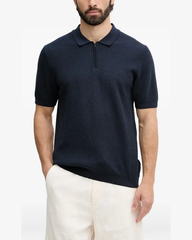 JOOP! Vascor knitted polo shirt - Blau Blau