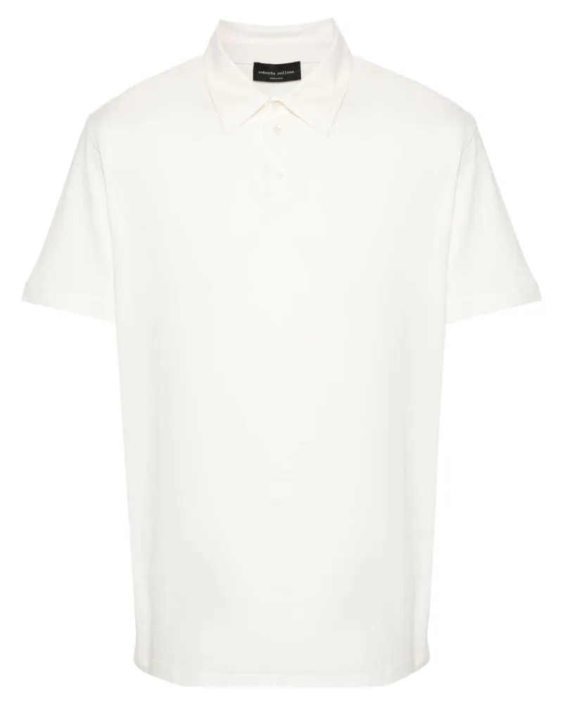 Roberto Collina Poloshirt aus Jersey Weiß