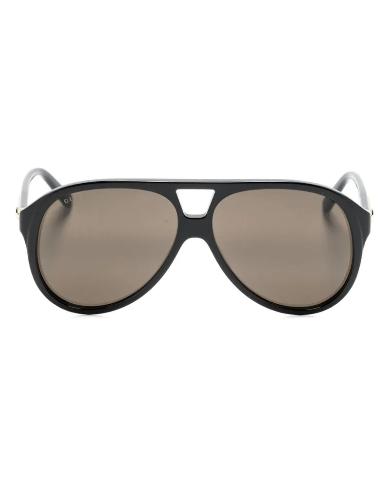 Gucci Getönte Pilotenbrille - Schwarz Schwarz