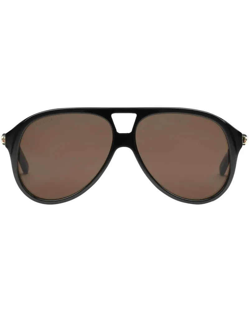 Gucci Getönte Pilotenbrille - Schwarz Schwarz