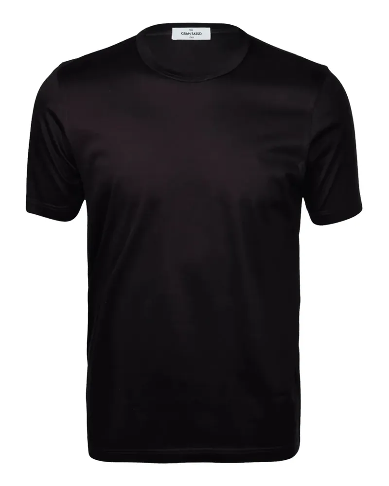 Gran Sasso Scoth Filo T-Shirt mit Rundhalsausschnitt - Schwarz Schwarz