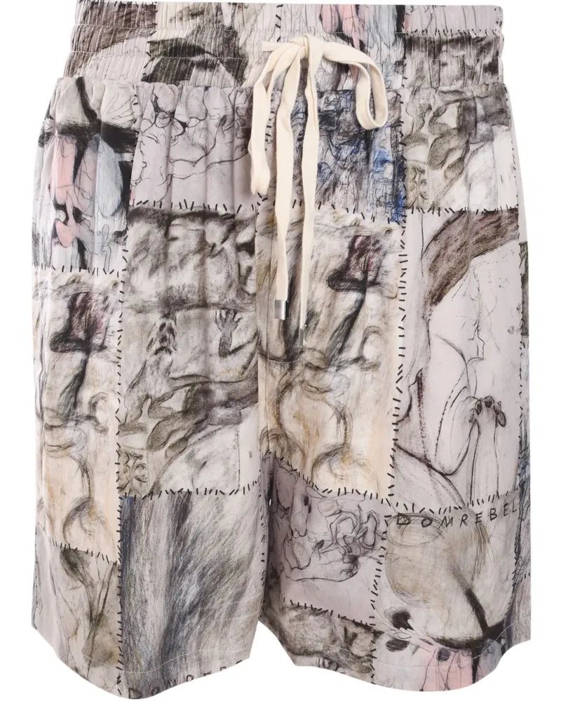 DOMREBEL Montage Shorts - Nude Nude