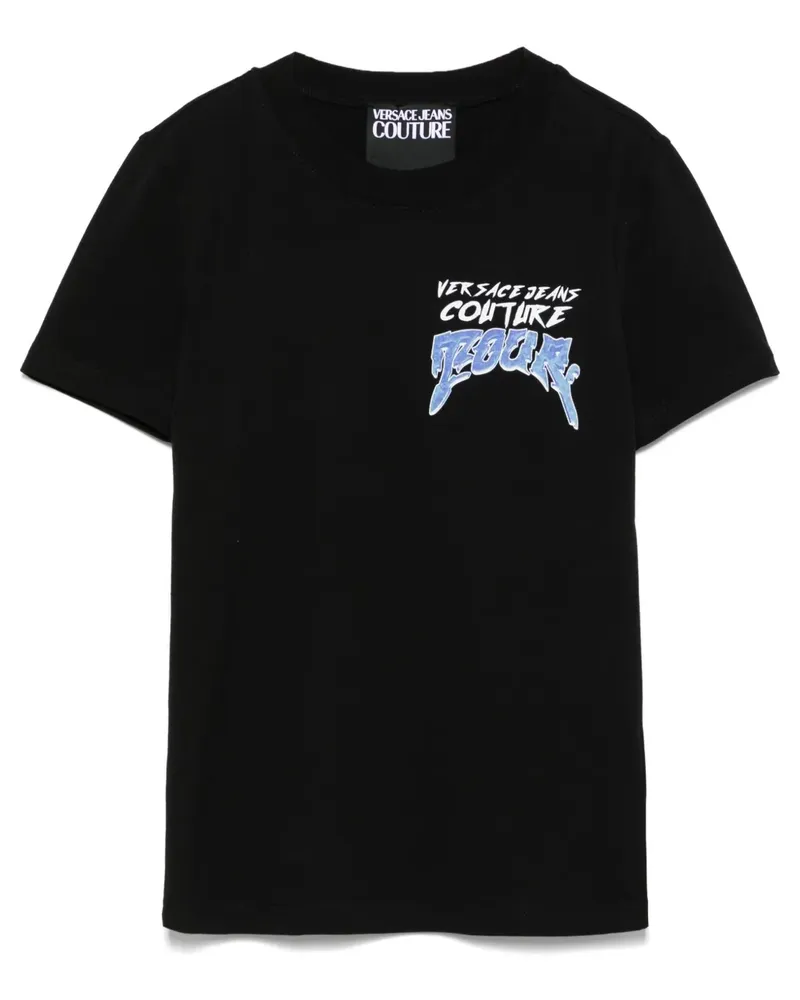 Versace Jeans Logo Tour T-Shirt - Schwarz Schwarz