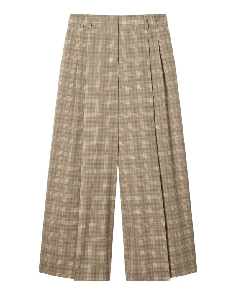 Paul Smith wide-leg cropped trousers - Nude Nude