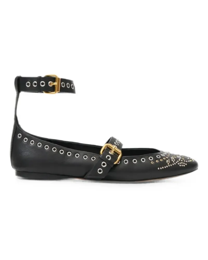 Isabel Marant Ballerinas mit Ösendetail - Schwarz Schwarz