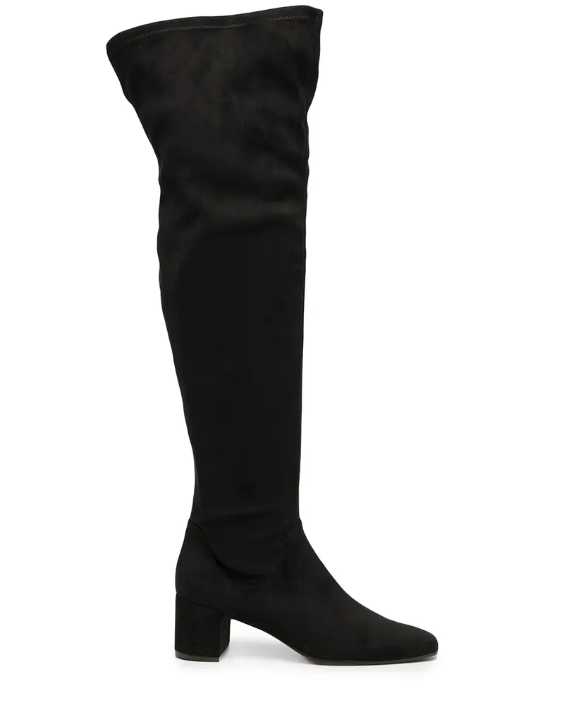 FESTA Milano Overknee-Stiefel aus Wildleder - Schwarz Schwarz