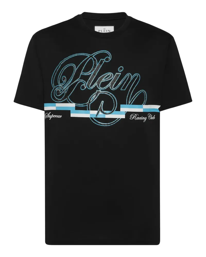 Philipp Plein Coursive Border T-Shirt - Schwarz Schwarz