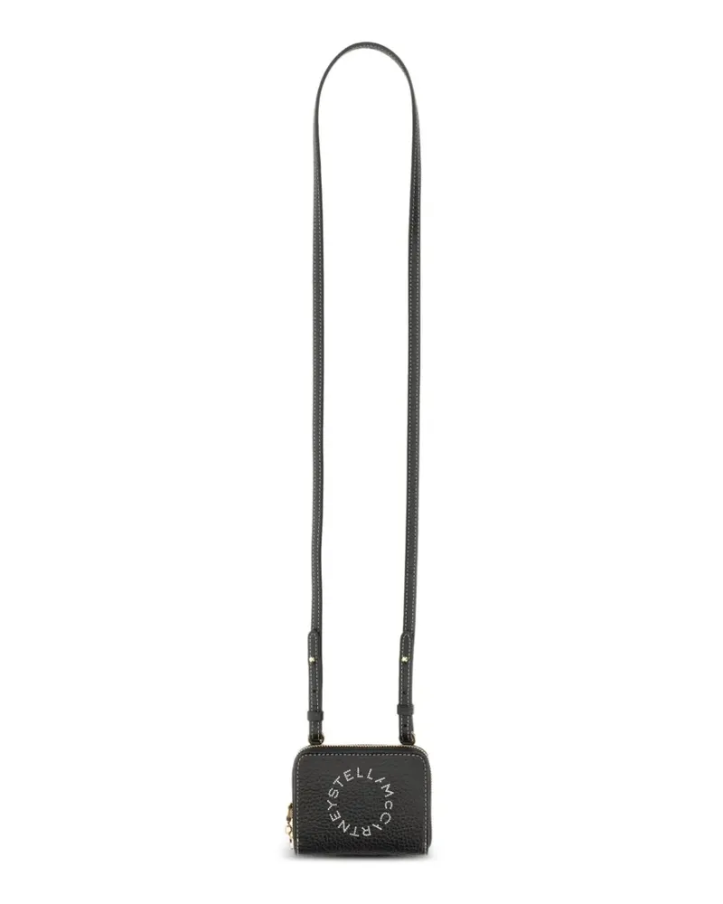 Stella McCartney Stella Logo Portemonnaie mit Schulterriemen - Schwarz Schwarz