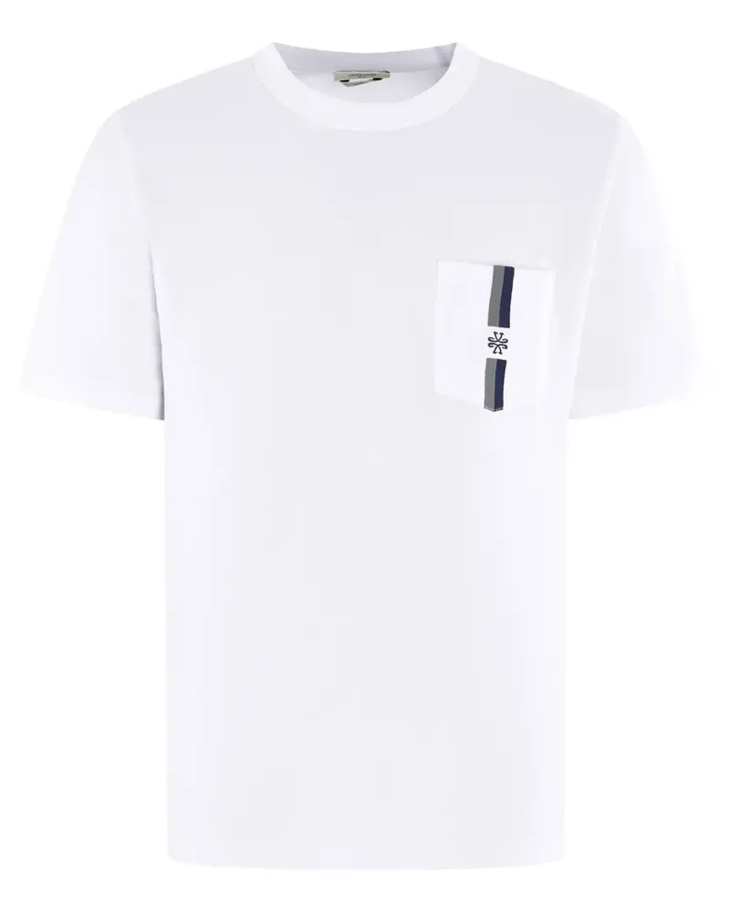 Jacob Cohën logo-embroidered T-shirt - Weiß Weiß