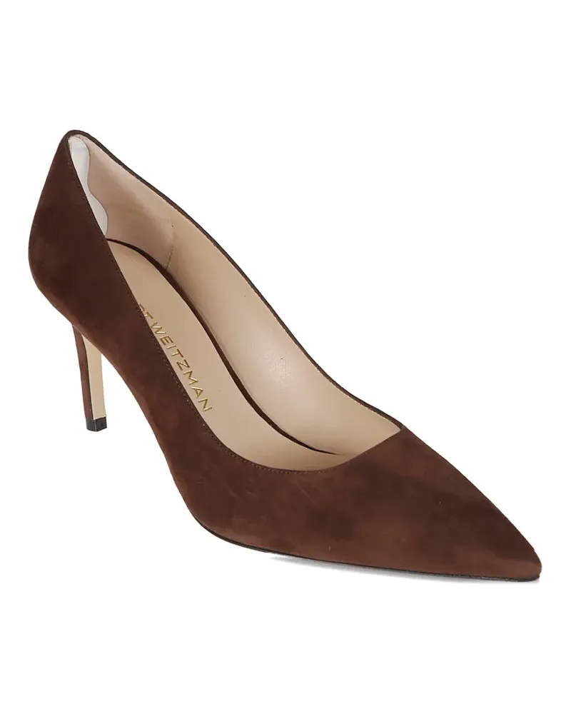 Stuart Weitzman 75mm Stuart Power pointed pumps - Braun Braun