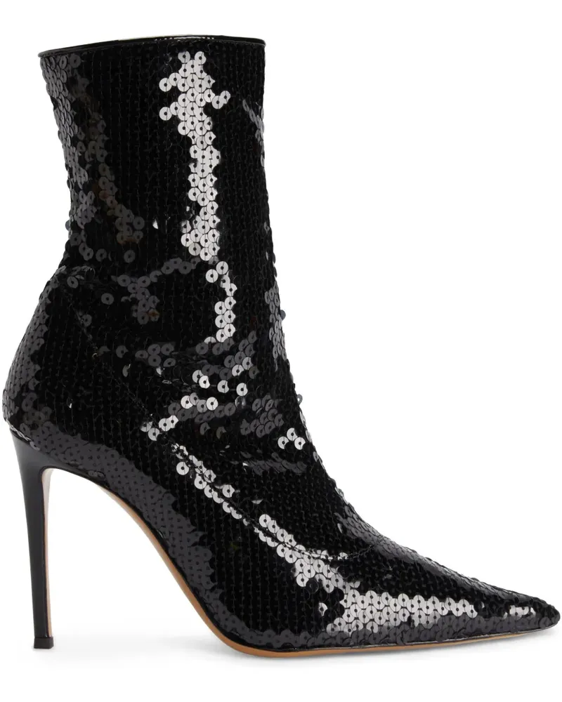 Alexandre Vauthier Stiefel mit Pailletten 100mm - Schwarz Schwarz
