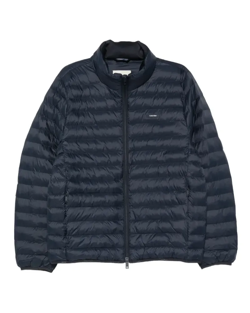 Calvin Klein Gesteppte Jacke mit Logo-Patch - Blau Blau
