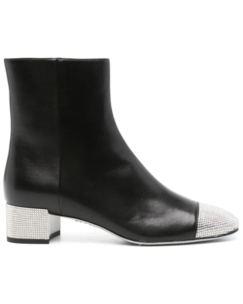 René Caovilla Bonnie Stiefeletten 40mm - Schwarz Schwarz
