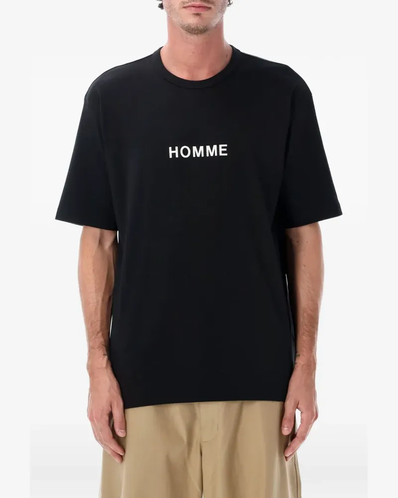 Comme des Garçons T-Shirt mit Logo - Schwarz Schwarz
