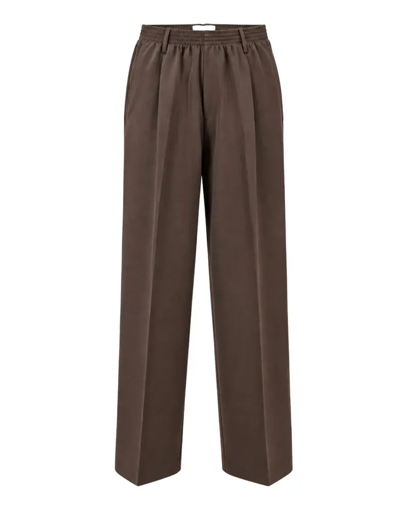 Cellar Door pleated elasticated-waist trousers - Braun Braun