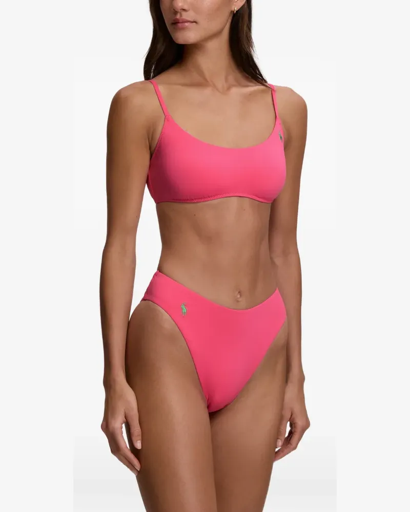 Ralph Lauren Kennedy logo-embroidered bikini set - Rosa Rosa