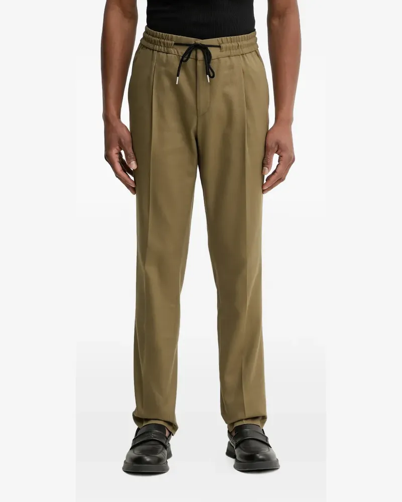 HUGO BOSS Bundfaltenhose mit Kordelzug - Grün Grün