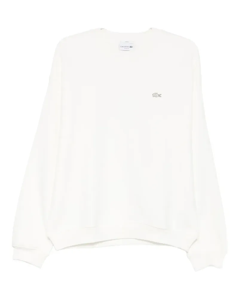 Lacoste Sweatshirt mit Logo-Patch - Weiß Weiß