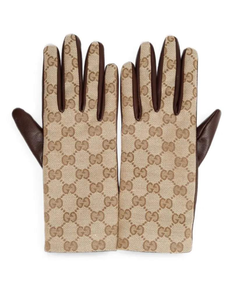 Gucci Handschuhe aus GG Supreme - Braun Braun