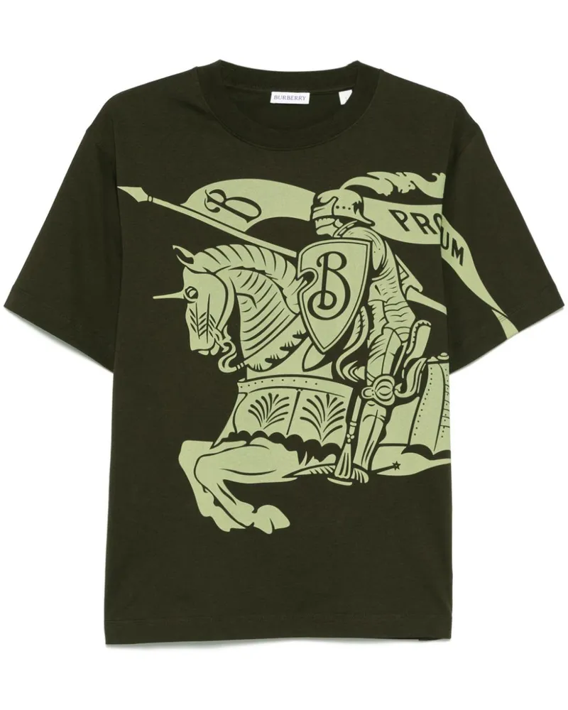Burberry Equestrian Knight T-Shirt - Grün Grün