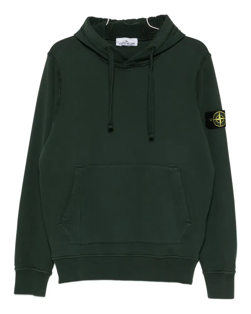 Stone Island kangaroo-pocket hoodie - Grün Grün