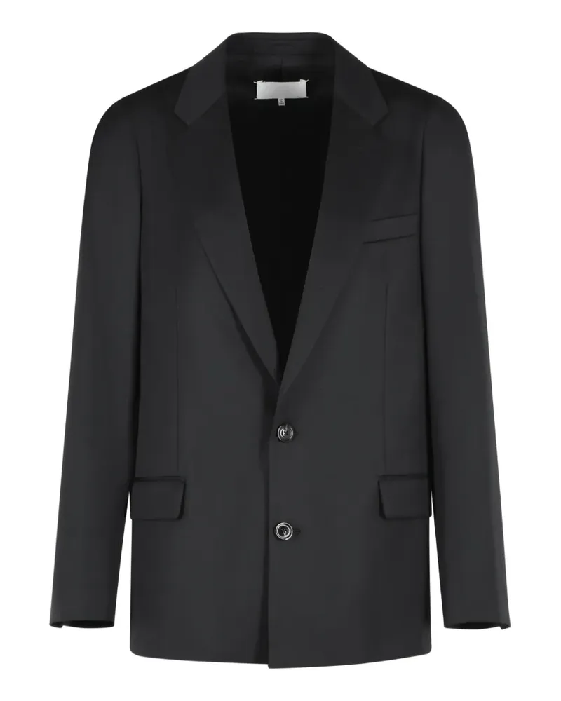 Maison Margiela single-breasted virgin wool blazer - Schwarz Schwarz
